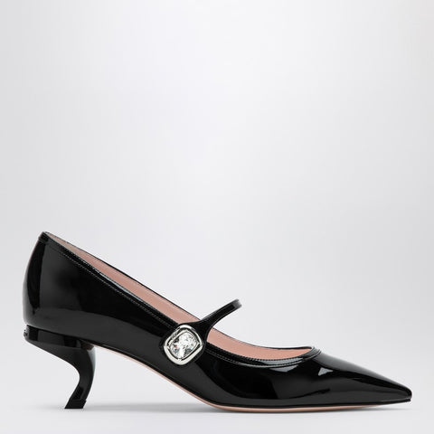 Roger Vivier ROGER VIVIER Black patent leather Mary Jane Virgule decolletés