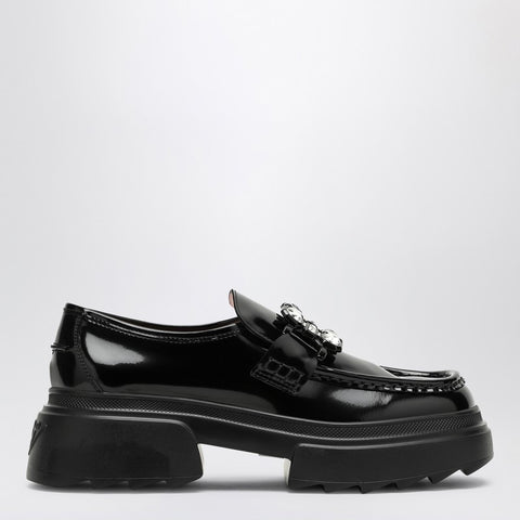 Roger Vivier ROGER VIVIER Wallaviv black patent leather platform loafer