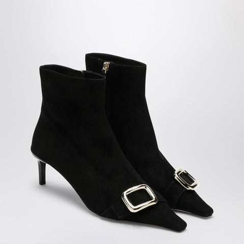 Roger Vivier ROGER VIVIER Black Viv Canard suede ankle boots