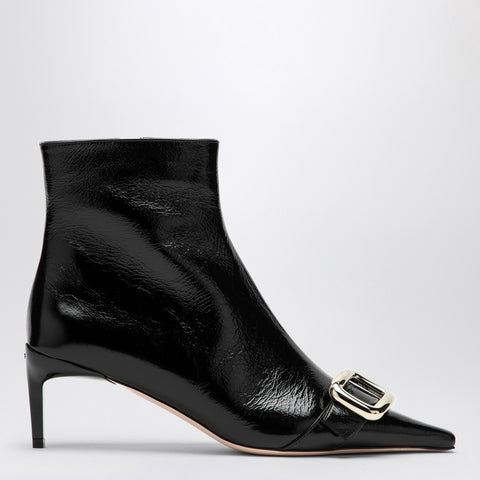 Roger Vivier ROGER VIVIER Black Viv Canard leather ankle boots