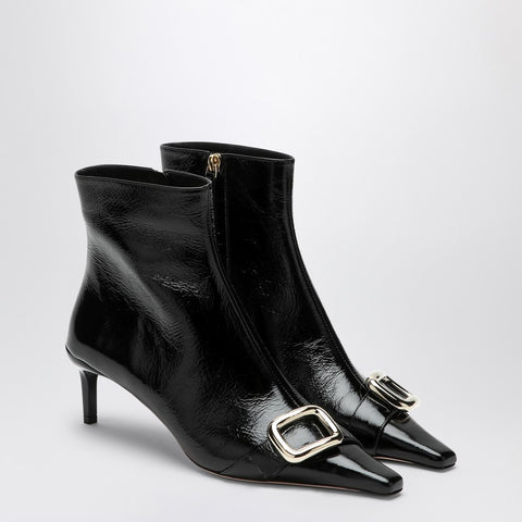 Roger Vivier ROGER VIVIER Black Viv Canard leather ankle boots