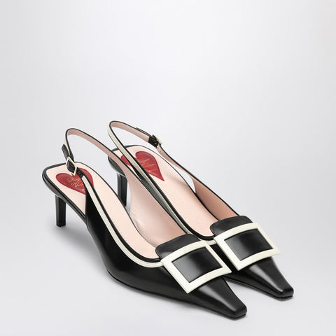 Roger Vivier ROGER VIVIER Viv'' Canard leather slingback décolleté