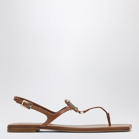 Roger Vivier ROGER VIVIER Brown leather Viv by The Sea sandals