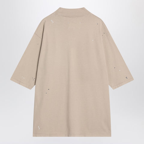Maison Margiela Maison Margiela Blush beige t-shirt with graffiti logo