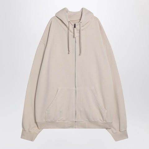 Maison Margiela Maison Margiela Oversized écru hoodie with Numeric logo