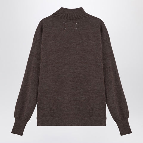 Maison Margiela Maison Margiela Brown wool turtleneck sweater