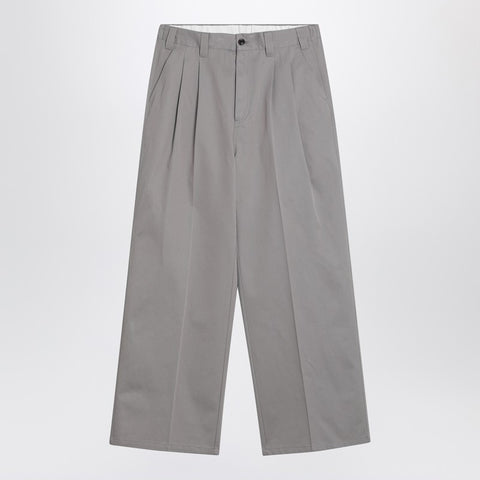 Maison Margiela Maison Margiela Wide grey cotton trousers