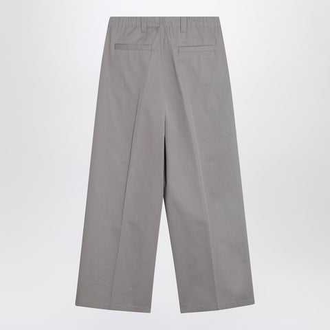 Maison Margiela Maison Margiela Wide grey cotton trousers