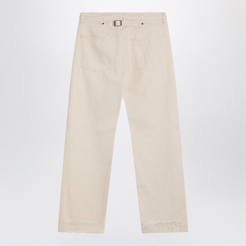 Maison Margiela Maison Margiela Ecru cotton trousers