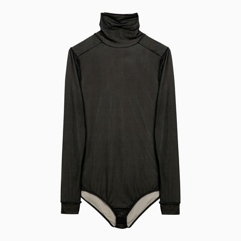 Maison Margiela Maison Margiela Black viscose jersey bodysuit