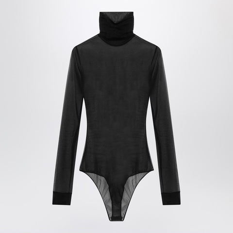 Maison Margiela Maison Margiela Black semi-transparent turtleneck body