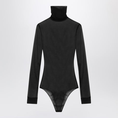 Maison Margiela Maison Margiela Black semi-transparent turtleneck body
