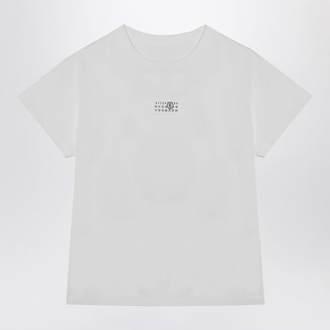 MM6 Maison Margiela MM6 Maison Margiela White T-shirt with Numeric Signature