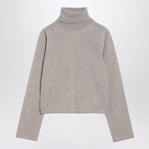 MM6 Maison Margiela MM6 Maison Margiela Beige wool blend turtleneck sweater