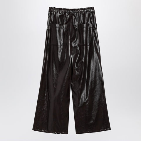 MM6 Maison Margiela MM6 Maison Margiela Shiny burgundy wide trousers
