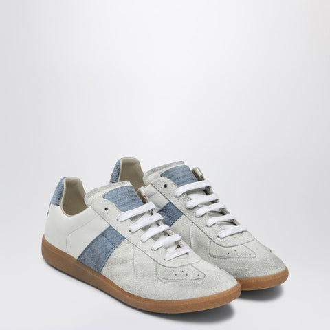 Maison Margiela Maison Margiela White and light blue Replica sneakers