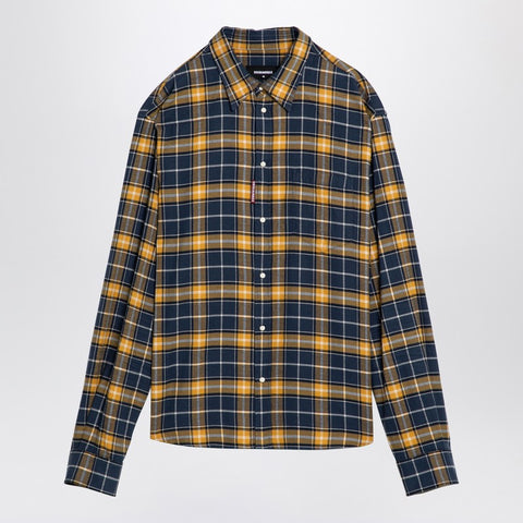 Dsquared2 Dsquared2 Blue/yellow chequered shirt
