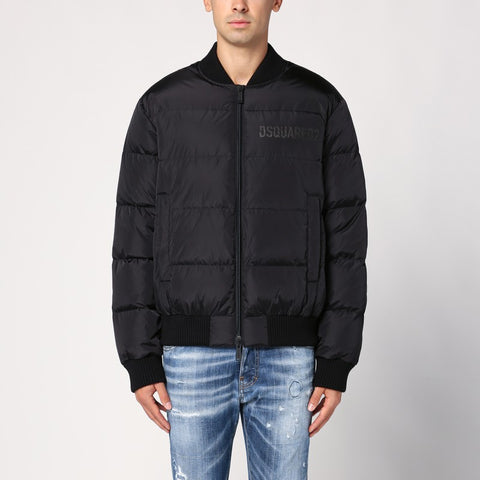Dsquared2 Dsquared2 Black nylon Puffer bomber jacket