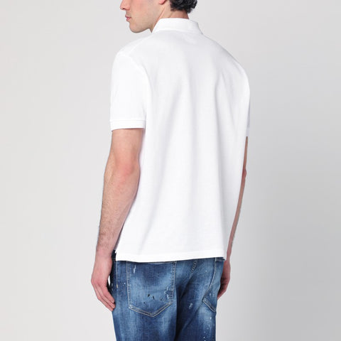 Dsquared2 Dsquared2 White polo in cotton with logo