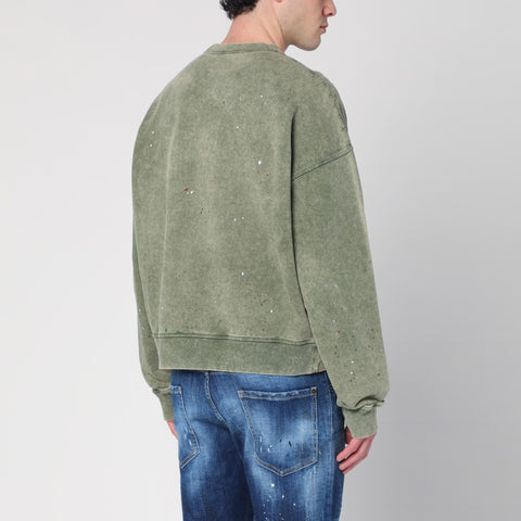 Dsquared2 Dsquared2 Washed green sweatshirt with logo