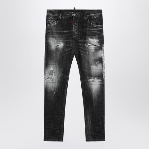 Dsquared2 Dsquared2 Rocky Mountains black washed jeans with wear