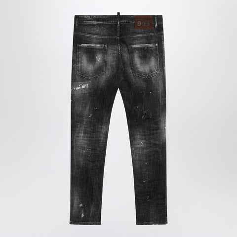 Dsquared2 Dsquared2 Rocky Mountains black washed jeans with wear