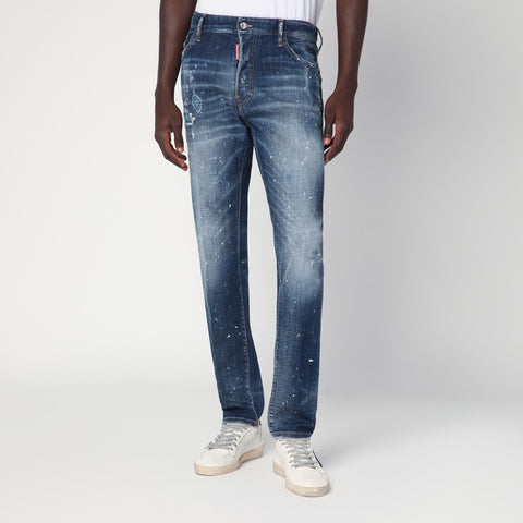 Dsquared2 Dsquared2 Medium Galaxy Wash Cool Guy jeans in faded blue