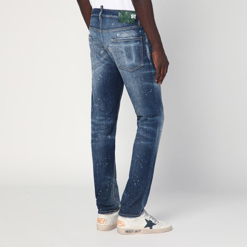 Dsquared2 Dsquared2 Medium Galaxy Wash Cool Guy jeans in faded blue