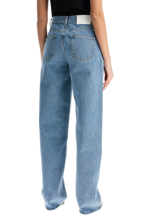Loulou Studio Loulou Studio organic denim wide leg high waist light blue washed pants