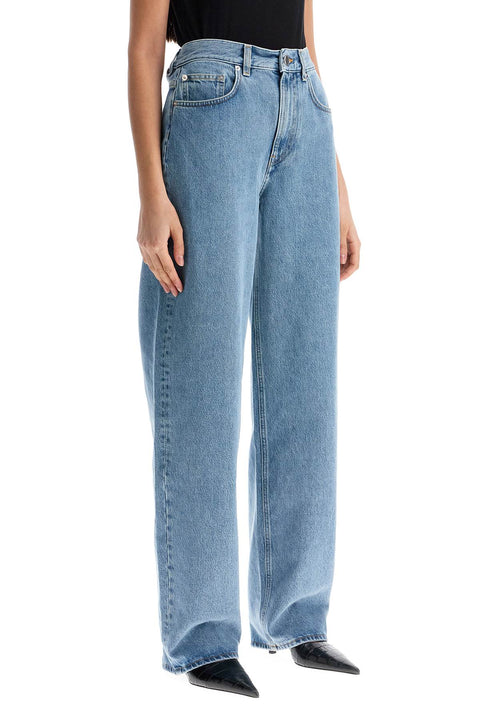 Loulou Studio Loulou Studio organic denim wide leg high waist light blue washed pants