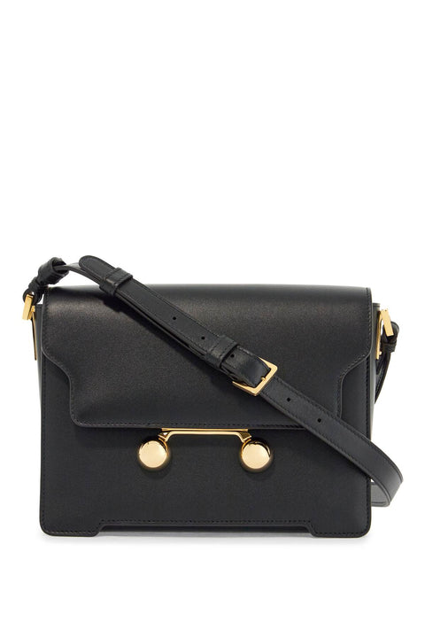 Marni Marni black calfskin shopping bag with distinctive closure