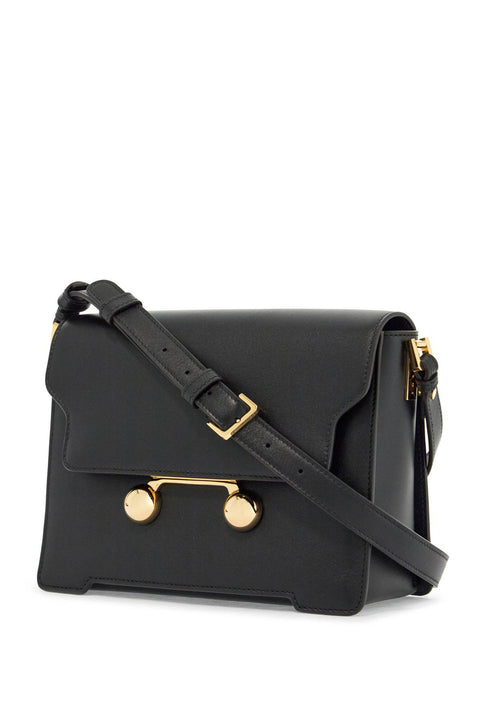 Marni Marni black calfskin shopping bag with distinctive closure
