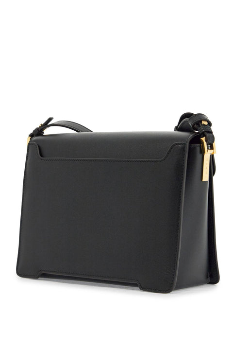 Marni Marni black calfskin shopping bag with distinctive closure