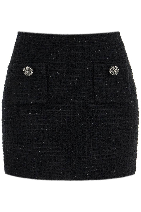 Self-Portrait Self-Portrait Self Portrait sequined mini sk