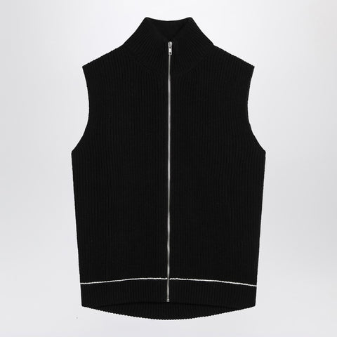 MM6 Maison Margiela MM6 Maison Margiela Vest with zip black in cotton blend