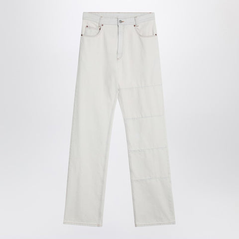 MM6 Maison Margiela MM6 Maison Margiela White jeans with patches
