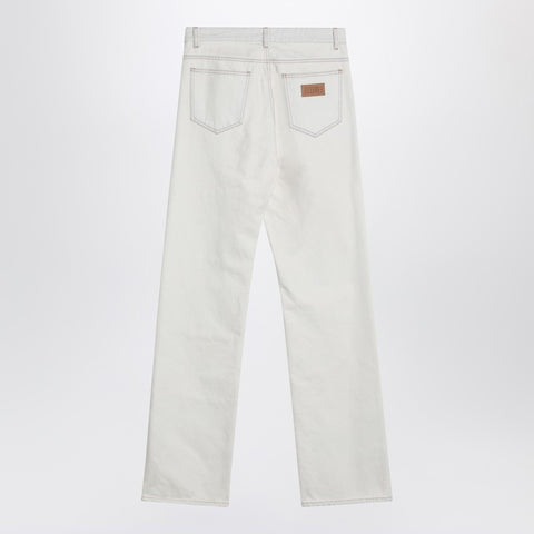 MM6 Maison Margiela MM6 Maison Margiela White jeans with patches