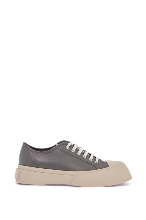 Marni Marni elegant gray calfskin men's sneakers