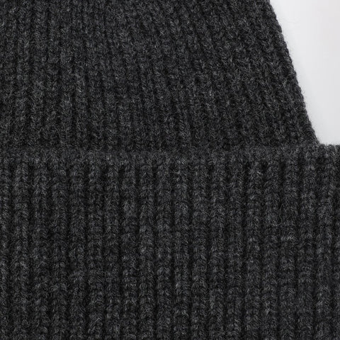 Destin Destin Anthracite wool and cashmere beanie