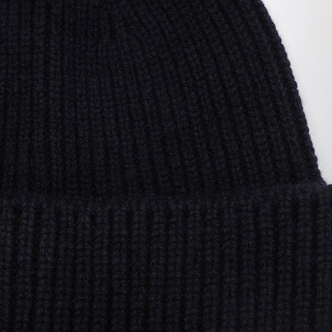 Destin Destin Navy blue wool and cashmere beanie