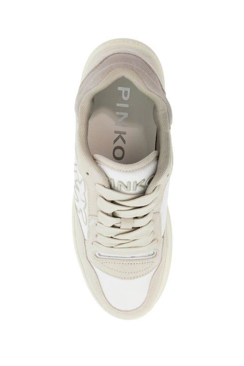 Pinko Pinko casual and elegant beige leather sneakers mandy 10