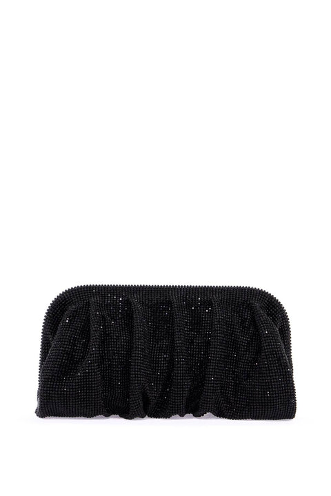 Benedetta Bruzziches Benedetta Bruzziches elegant large black rhinestone evening bag for ceremony