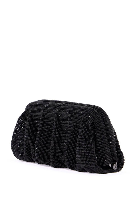 Benedetta Bruzziches Benedetta Bruzziches elegant large black rhinestone evening bag for ceremony