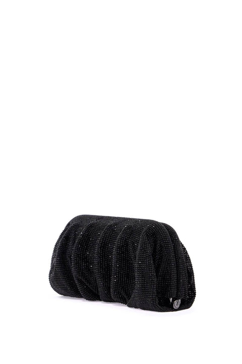Benedetta Bruzziches Benedetta Bruzziches elegant large black rhinestone evening bag for ceremony
