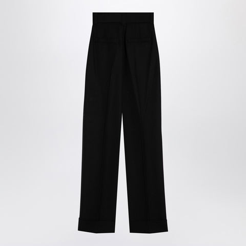 Max Mara Pianoforte Max Mara Pianoforte Black Grain de Poudre wool trousers