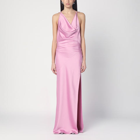 The Andamane THE ANDAMANE Pink dress with open back