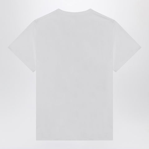 Ganni GANNI White T-shirt with leopard print