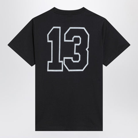 Ganni GANNI Black T-shirt with logo print