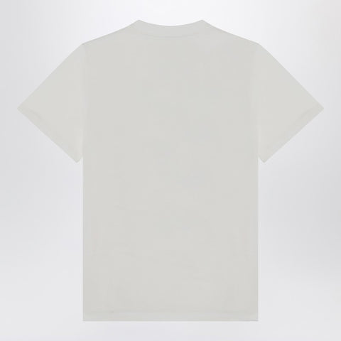 Ganni GANNI Ivory T-shirt with grape print