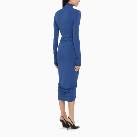 The Andamane THE ANDAMANE Kim electric blue midi dress